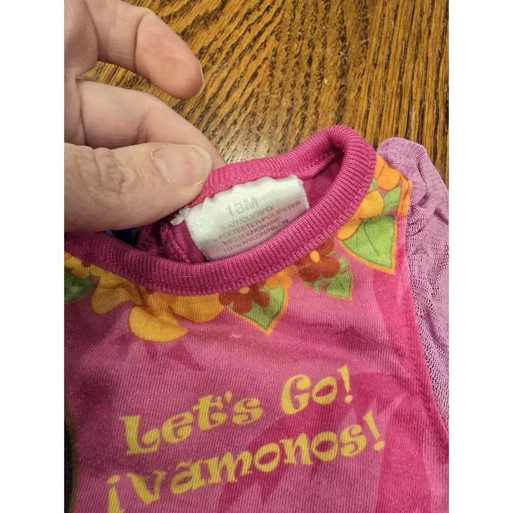 Vintage Nick Jr Dora The Explorer 2 Piece Pajama Set Girl's Youth READ - Picture 3 of 7